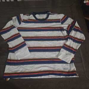 Adidas Originals DH6648 Alternative Sport Striped Waffle Knit Long Sleeve Tee L